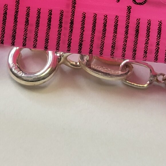 24 inch Sterling Silver Necklace, 925 Sterling Silver Italy 24 inch Silver Chain - Picture 12 of 15